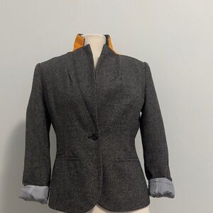 Merona Charcoal Blazer with Orange Accent